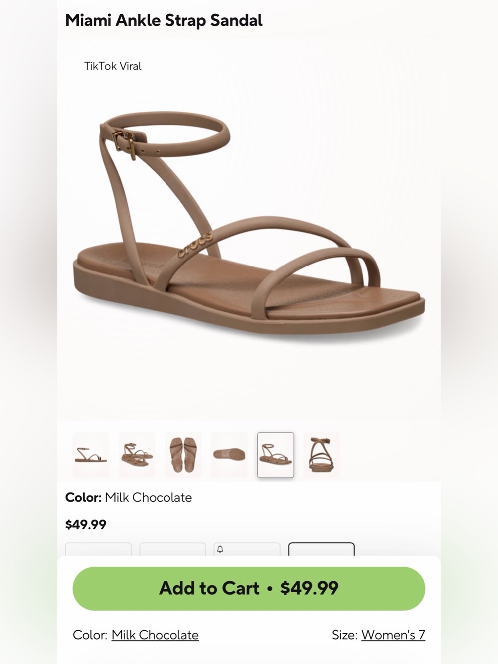 CROCS Miami Ankle Strap Sandal - Picture 4 of 6